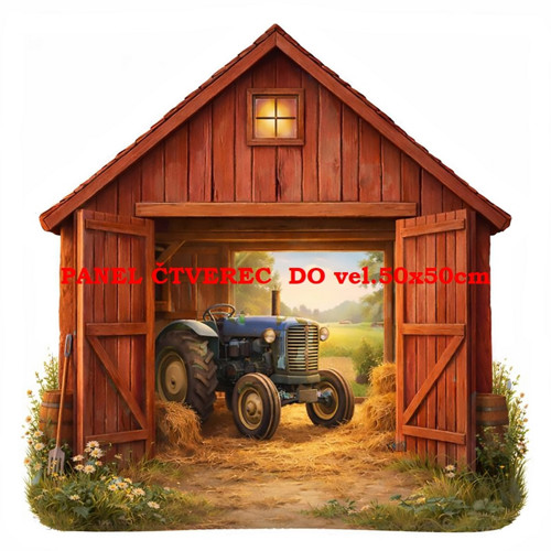 Bavlněný panel 10x10 cm — foto 1