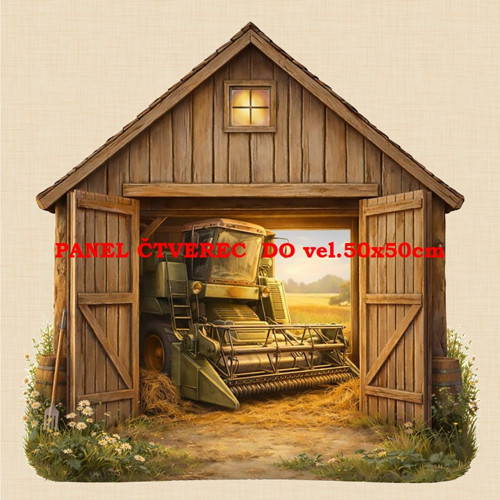 Bavlněný panel 10x10 cm