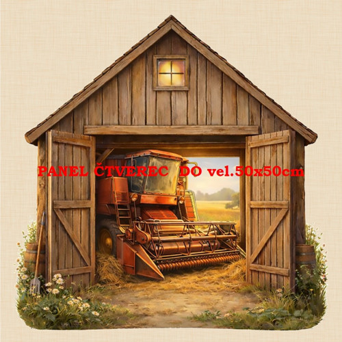 Bavlněný panel 10x10 cm