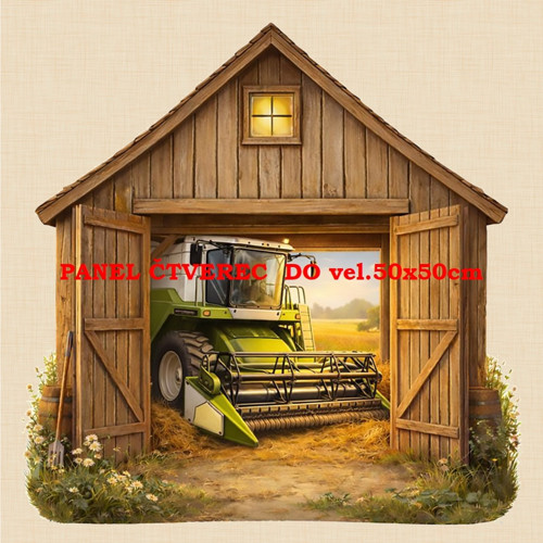 Bavlněný panel 10x10 cm — foto 1