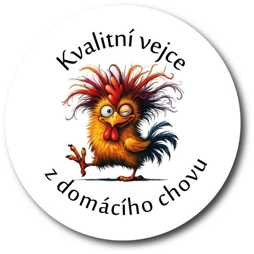 Samolepka - Kvalitní vejce z domácího chovu