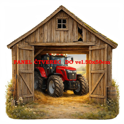 Bavlněný panel 10x10 cm — foto 1