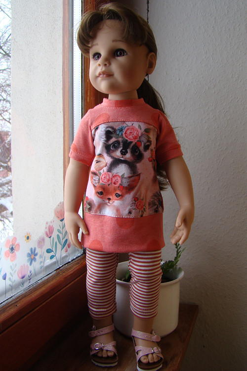 Hannah Götz 50 cm - souprava tunika a legínky
