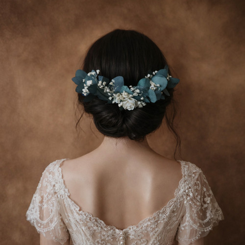 Půlvěneček na hřebínku "Eucalyptová romance"