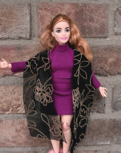Barbie - krajková šála , šátek — foto 1