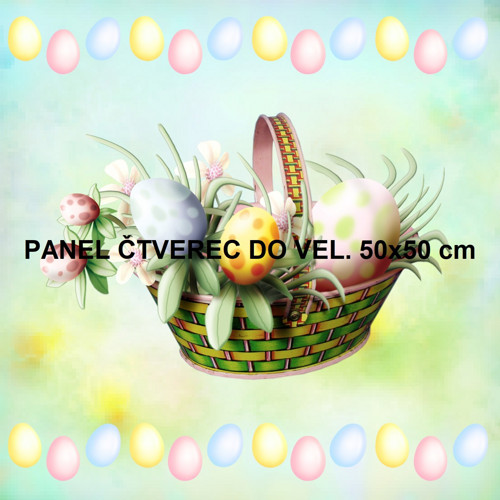 Bavlněný panel 10x10 cm - skladem