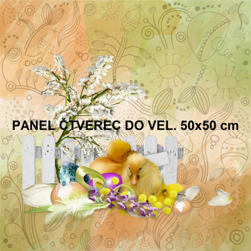 Bavlněný panel 10x10 cm - skladem — foto 1