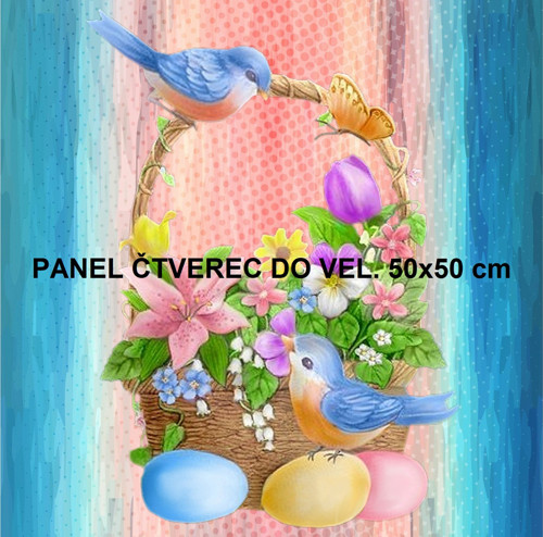 Bavlněný panel 10x10 cm - skladem — foto 1
