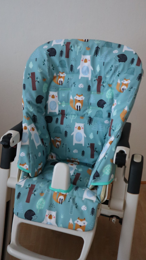 Nový potah na židličku Renolux Baby vision