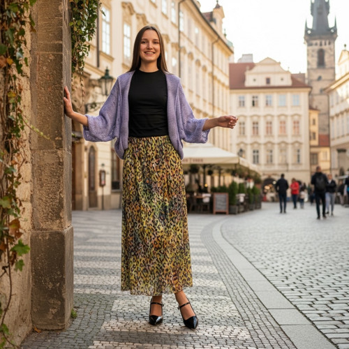 Úpletová dlouhá sukně "Selena”