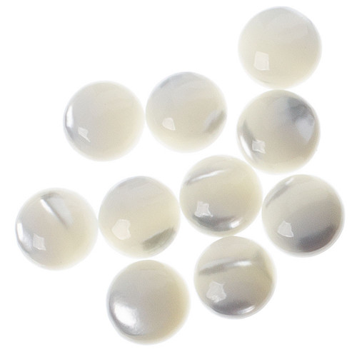 Perleťové kabošony 10x3 mm, pár