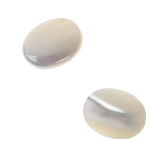 Perleťové kabošony 20x15 mm