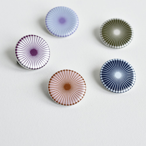 Porcelánová brož - Circle — foto 1