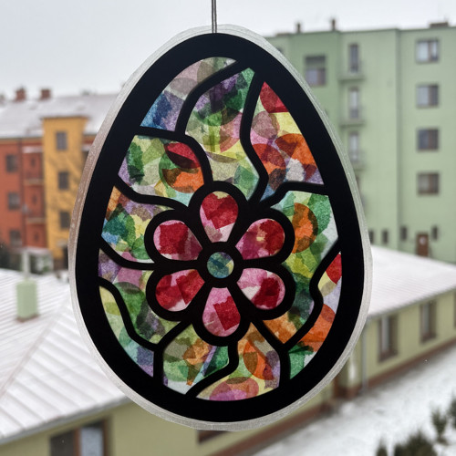 Sada na tvoření vitráže - velikonoční vajíčko