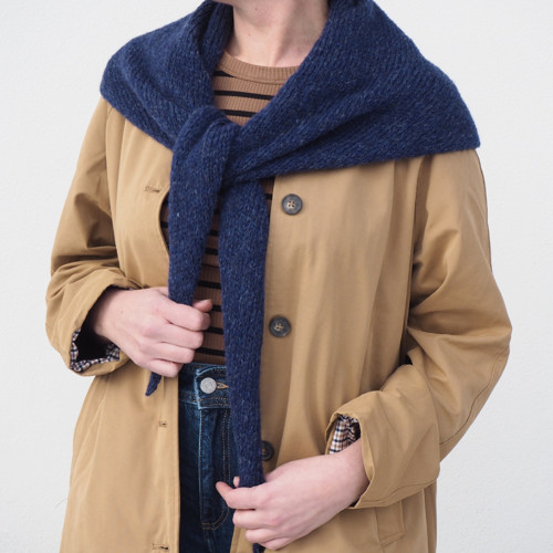 Poet...alpaková šatka, navy