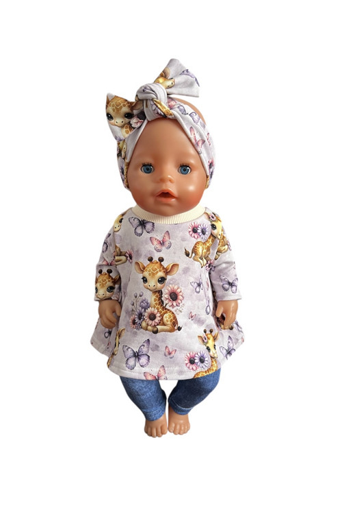 Oblečko pre Baby Born 43 cm - žirafka