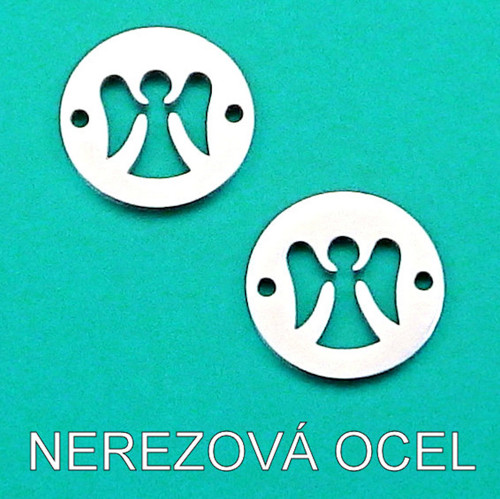 NEREZOVÁ OCEL - přívěsek anděl / andělíček