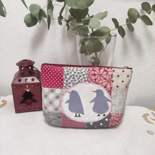 Taštička tučňáci patchwork — foto 1