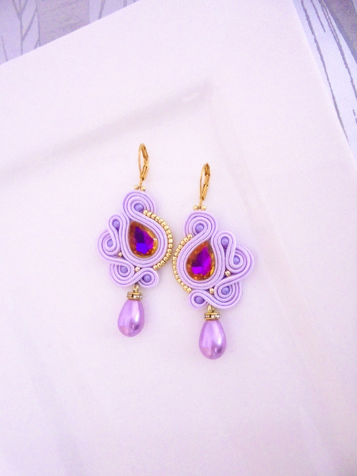 Soutache náušnice — foto 1