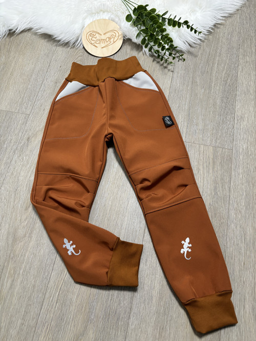 Softshellové kalhoty Comfort - flees, vel. 122/128 — foto 1