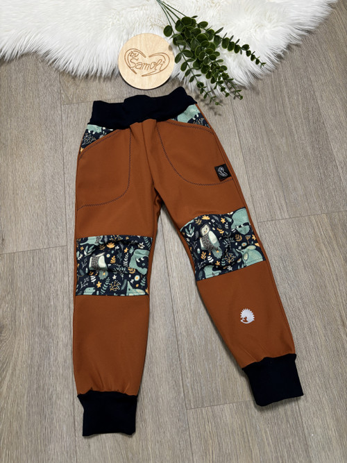 Softshellové kalhoty Comfort - flees, vel. 104/110