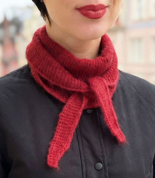Sophie Scarf z luxusní směsi alpaky – vínový
