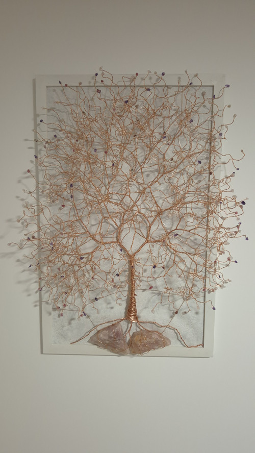 3D Strom života v rámu – na míru (70–100x40-60cm)