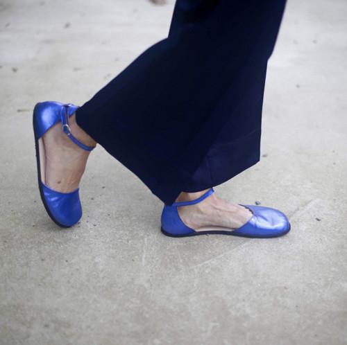 Celokožené barefoot otevřené baleríny 39
