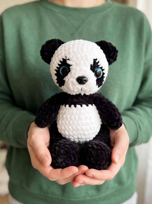 Háčkovaná panda