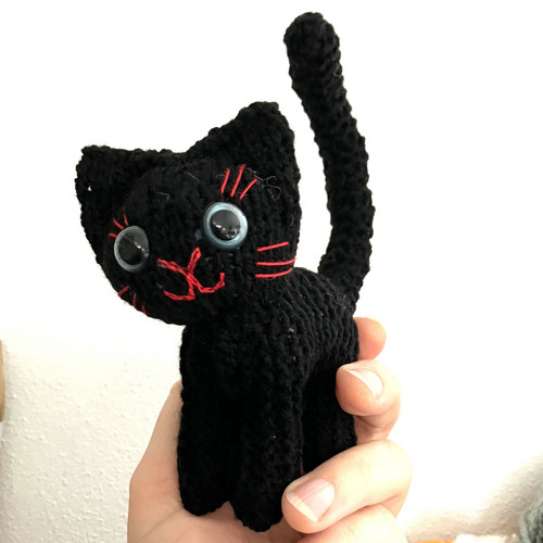 Černé kotě 12 cm