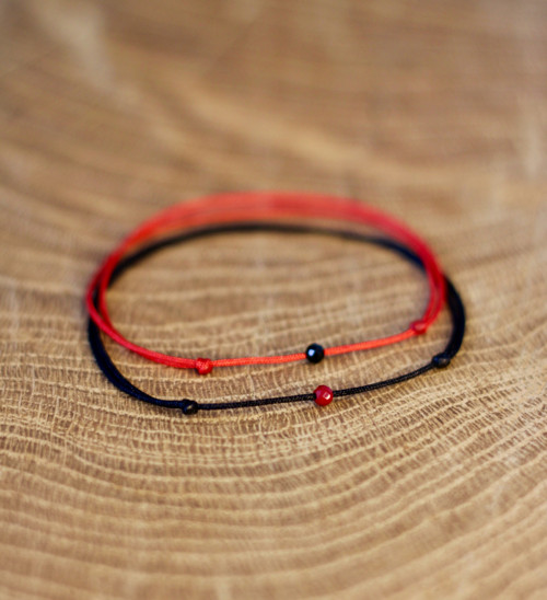 Partnerské náramky - ónyx, spinel