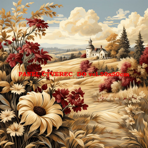 Bavlněný panel 10x10 cm — foto 1