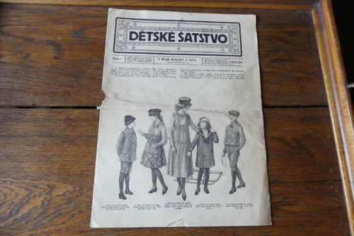 Dětské šatstvo, módní časopis 1/1918, dětská móda