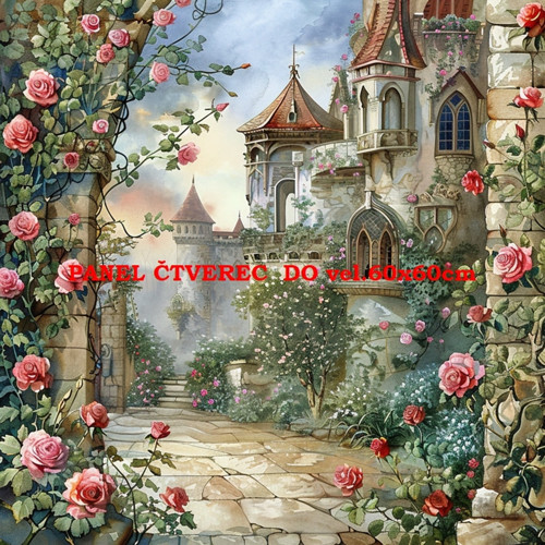 Bavlněný panel 10x10 cm — foto 1