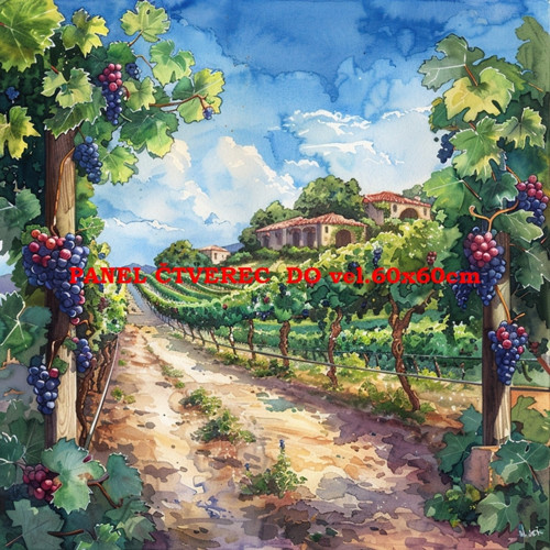 Bavlněný panel 10x10 cm — foto 1