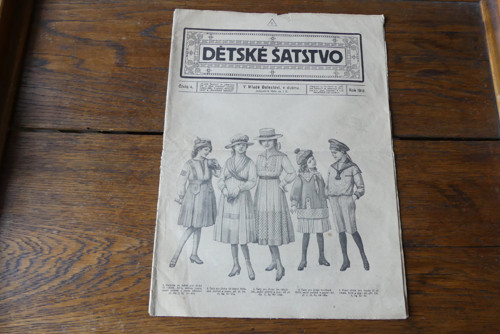 Dětské šatstvo, módní časopis 4/1918, dětská móda