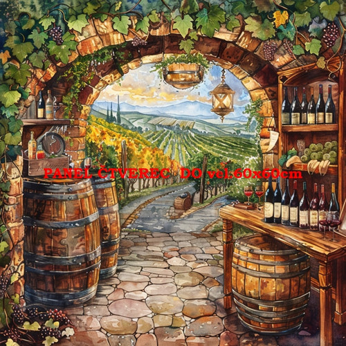 Bavlněný panel 10x10 cm — foto 1