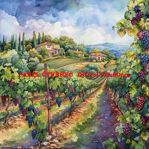 Bavlněný panel 10x10 cm — foto 1