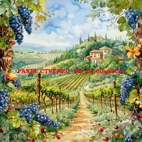 Bavlněný panel 10x10 cm