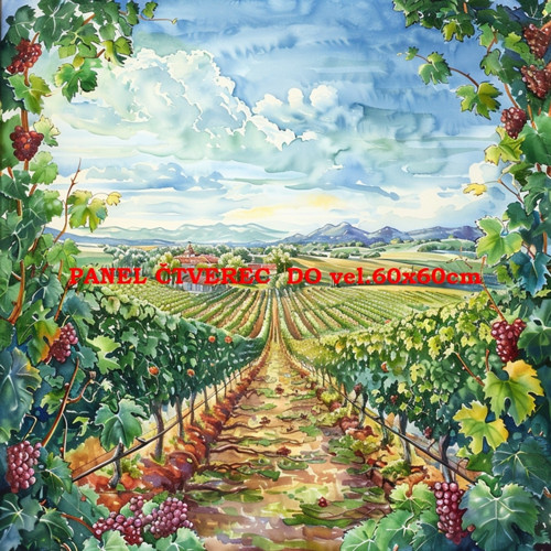 Bavlněný panel 10x10 cm — foto 1