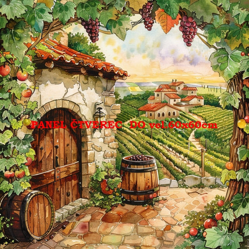 Bavlněný panel 10x10 cm
