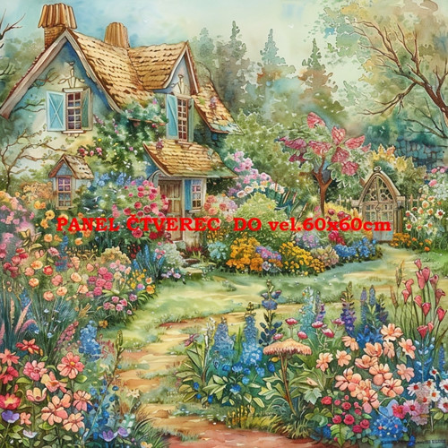 Bavlněný panel 10x10 cm