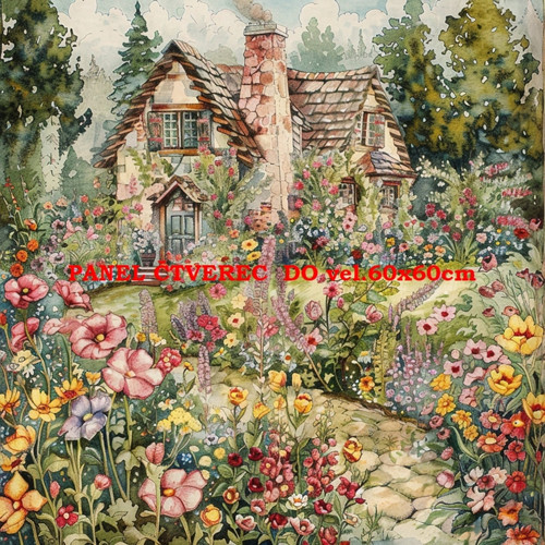 Bavlněný panel 10x10 cm