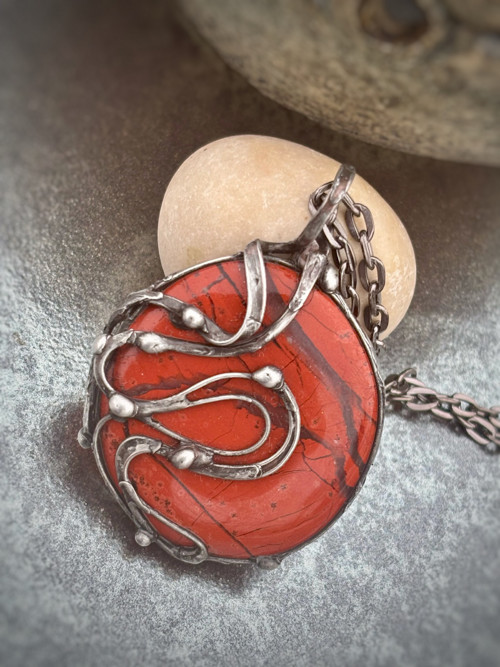 Amulet - jaspis červený (C54) — foto 1