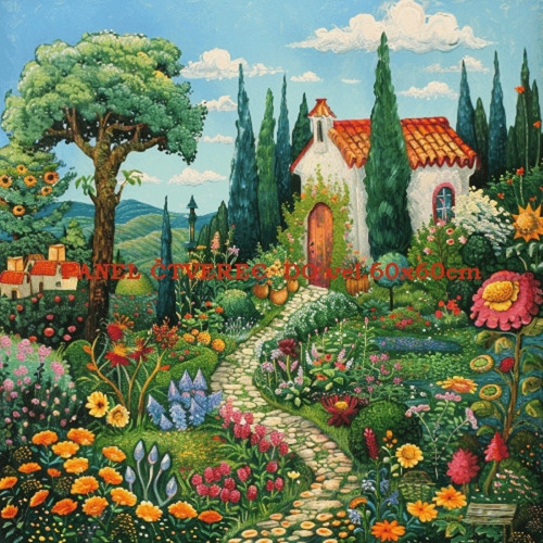 Bavlněný panel 10x10 cm — foto 1