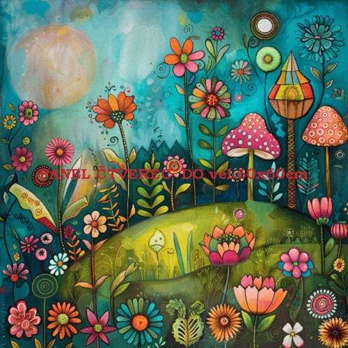 Bavlněný panel 10x10 cm