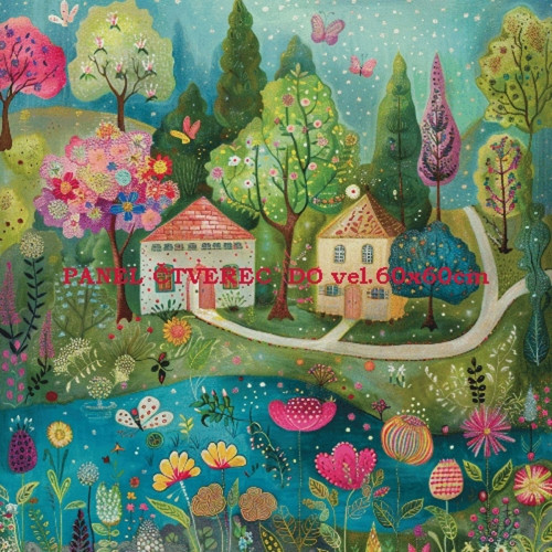 Bavlněný panel 10x10 cm