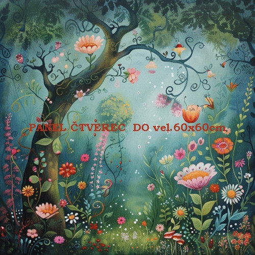 Bavlněný panel 10x10 cm