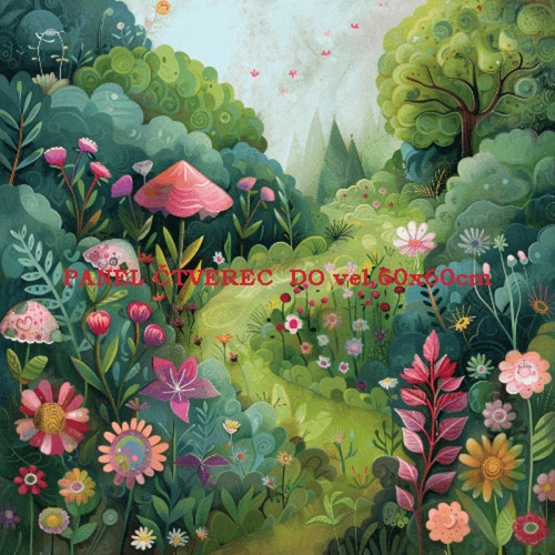 Bavlněný panel 10x10 cm