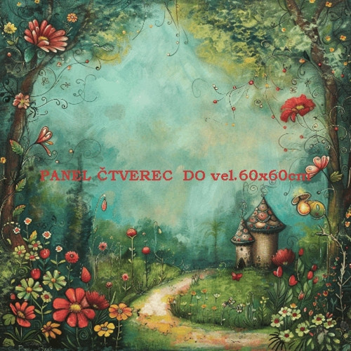 Bavlněný panel 10x10 cm — foto 1